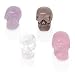 NOVICA Quartz and amethyst statuettes, 'Crystal Skulls' (set of 4)