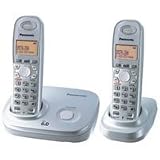 Panasonic KX TG6312S - Cordless phone w/ call waiting caller ID - DECT - silver pearl + 1 additional handset(s)