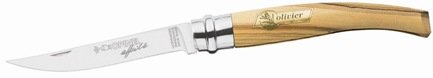 Opinel Slim-Line, Gräße 10, rostfrei, Olivenholz