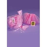 Fairy Tote Bag with Pink Tute, Butterfly Wand and Fairy Wings by A Wish Come True (Pink)