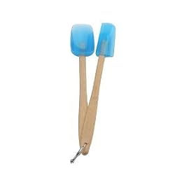 SiliconeZone Mini Spatula/Spoon Set, Translucent Blue