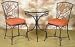 PINNACLE 3 Piece Bistro Set With Glass Top