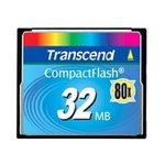 Transcend Ultra Performance 80X - Flash memory card - 32 MB - CF