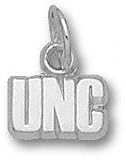 North Carolina Tar Heels Solid Sterling Silver ''UNC'' 3/16'' Pendant