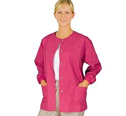Women's Solid Knit Cuff Medical / Dental Scrub Uniform Warm-Up (Assorted Colors, XS-3X)