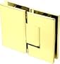 CRL Geneva 580 Series Ultra Brass 180º Glass-To-Glass Hinge with 5º Offset