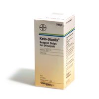 Keto-Diastix Reagent Strips - Box of 50