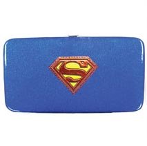 Superman Supergirl Metallic Ladies Hinge Wallet