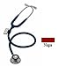 INDICATIONS: MDF Deluxe Dual Head Stethoscope is a modified Dual-Head that resembles the performance of the MDF Stainless Steel Dual-Head, MDF777. The Bowles and deep cone-shaped Bell with a full-rotation Acoustic Valve Stem and enclosed Headset Spring provide sensitive acoustics and professional performance at an affordable price. Chestpiece: Lightweight Dual-Head Chestpiece and Acoustic Valve Stem are constructed of aluminum and brass, respectively. The Diaphragm side is fitted with an Ultra-Thin Fiber Diaphragm and sealed by the Diaphragm Retaining Ring to produce optimum amplification and high frequency sound transmission of heart and lungs. The deep cone-shaped Bell detects acoustic sensitivity at low frequency sound transmission at 20-100 Hz. Both the Diaphragm and Bell are crowned with a non-chill durable PVC Diaphragm Retaining Ring and Bell Ring to provide greater patient comfort. ErgonoMax Headset: Chrome-plated brass Headset Tubes and enclosed Headset Spring provide superior acoustic transmission. Handcrafted Headset, equipped with the MDF ComfortSeal Eartips, provides the anatomic fit for extended usage comfort. Acoustic Tubing: Acoustic Tube in the Y-configuration is constructed of non-cracking, non-sticking high-density latex-free PVC. Accessories: Additional (2) ComfortSeal Eartips, (1) ultra-sensitive Diaphragm and (1) ID tag. Available in 6 Colors: BlackOut, Sleek, OM, NoirNoir, Abyss, Napa. Store Features: Genuine, new, unopened products. We don't sell used, expired, knock offs or copies. We donot charge separate for handling. Heavy weight items will have handling charges.Almost All Domestic Orders over $100 get Free Shipping. Conditions apply. No worry 7 day return policy (see policy pages for details). We respect your privacy. Hence we do not Spam your mail box. Image & Appearance may vary from the actual product. 