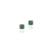 Sterling Silver Genuine Emerald 4mm Round Stud Earrings - May Birthstone