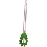 BEST Silicone Pasta Fork by Chef Frog - For Home or Professional Use - Features our "Stay-Cool" Stainless Steel Handle