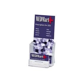 Amazon Tri-fold Brochure Holder W/business Card Holder 4 X 9