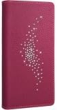 iPhone 6 Leather Wallet with 99 Shiny Crystals (Burgundy) - Constellation Collection