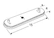 Universal Stainless Steel Oval Burner with Offset Inlet