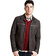 North Coast Suede Leather Biker Jacket