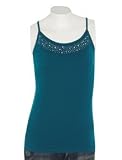 Stud Embellished Yoke Cami