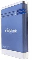 Clickfree Automatic Backup 320 GB Portable External Hard Drive HD325 (Metallic Blue)