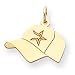 14K Houston Astros Med Baseball Cap Charm