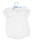 Mud Pie Elegant Baby Boy Bubble Christening Romper