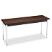 Utility Table with Chrome Legs- Walnut/ Black(60)