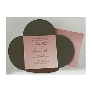 Cherry Blossom Petal Wedding Invitation Kit (10 Pack)