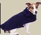 Doggie Duds Berber/Fleece Coat Navy Lg
