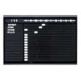 Quartet In and Out Sign, 14 x 10 Inches, Black (8133-1)