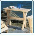 Natural Adirondack Table - (Natural) - Table - Natural