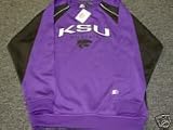 Kansas State Univ Wildcats Youth/Kids Purple and Black Embroidered Sweatshirt