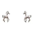 Tiny & Cute Horse Stud Earrings in Sterling Silver, #2516