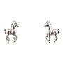 Tiny & Cute Horse Stud Earrings in Sterling Silver, #2516