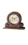Seiko Desk and Table Alarm Clock Brown Alder Case #QXE026BLH