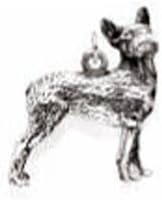 Boston Terrier Dog - Dog Lover 6 Charms Keychain by Little Gifts