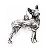 Boston Terrier Dog - Dog Lover 6 Charms Keychain by Little Gifts