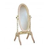 Girl's Standing Mirror with Crackle Finish