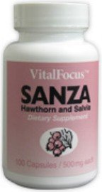 Kenshin 30000 SANZA - Hawthorn and Salvia 100 Caps-500mg - Case of 12