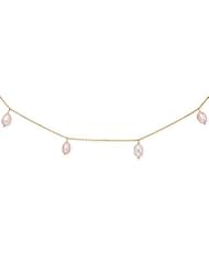 Childrens Pink Cultured Pearl 14K Gold Necklace
