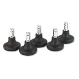 Master Caster Bell Glides, B Stem, 5 Count, Black