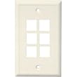 CHANNEL VISION 10-J-6GI 6 Jack Ivory Gang Plates