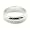 14K White Gold Wedding Bands 5mm halfround edge, 5