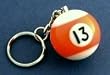 Thirteen Ball Keychain Billiards Billiard Pool 13
