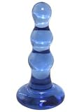 Adam & Eve Cyberglass Cool Ice Mini Dong, Blue, Blue