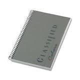 Docket Gold Notebook, Graphite Gray Plastic cvr, 20#; Perf., 100 Sh, 8.5