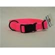 Hamilton "Fits All" 1" Adjustable Nylon Dog Collar, Hot Pink, Large (18-26 in)