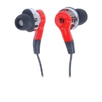 Thermaltake Tt eSPORTS ISURUS Gaming Earphones Headset with Voice Capability Premium Bass In-Line Microphone Royal HT-ISU005EBRE (Red)