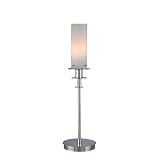 Lite Source LS-2611C/FRO Credence Accent Table Lamp, Chrome with Frost Glass Shade