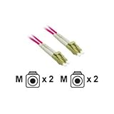 Cables To Go 37818 LC/LC Plenum-Rated 9/125 Duplex Single-Mode Fiber Patch Cable, Red (16.40 Feet/ 5 Meter)