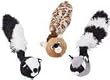 Ethical Crazy Critters Rope Tug Dog Toy Assorted Animals, 11-Inch