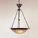 Dale Tiffany Antique Brass Mosaic Pendants/Hanging Up Light