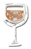 Solid Sterling Silver White Wine Pin